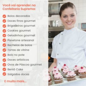 confeitaria suprema, curso completo confeitaria