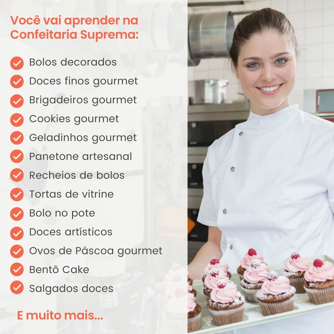 confeitaria suprema, curso completo confeitaria