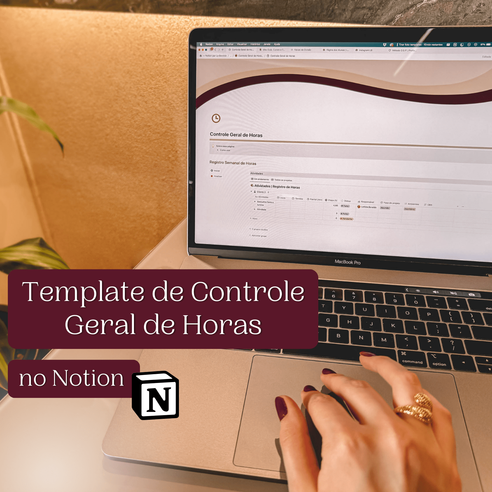 Template Controle Geral de Horas