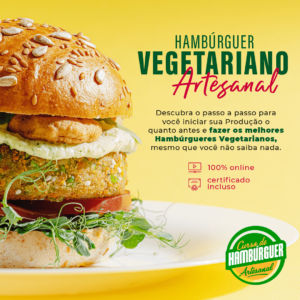 hamburguer vegetariano, curso hamburguer vegetariano