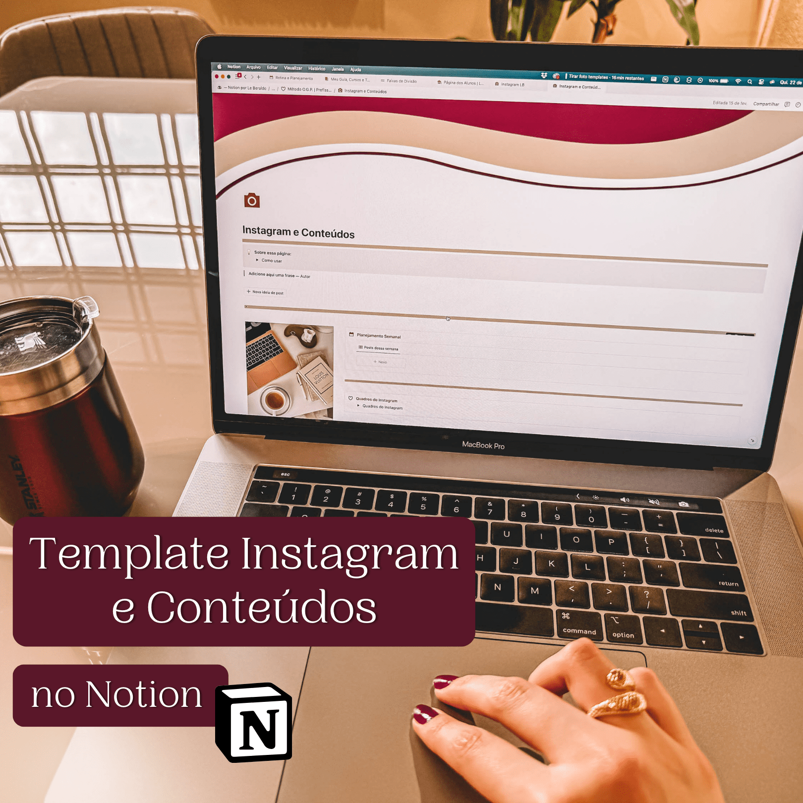 Template Instagram e Conteúdos