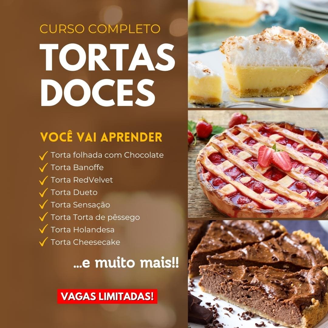 tortas doces, curso tortas doces