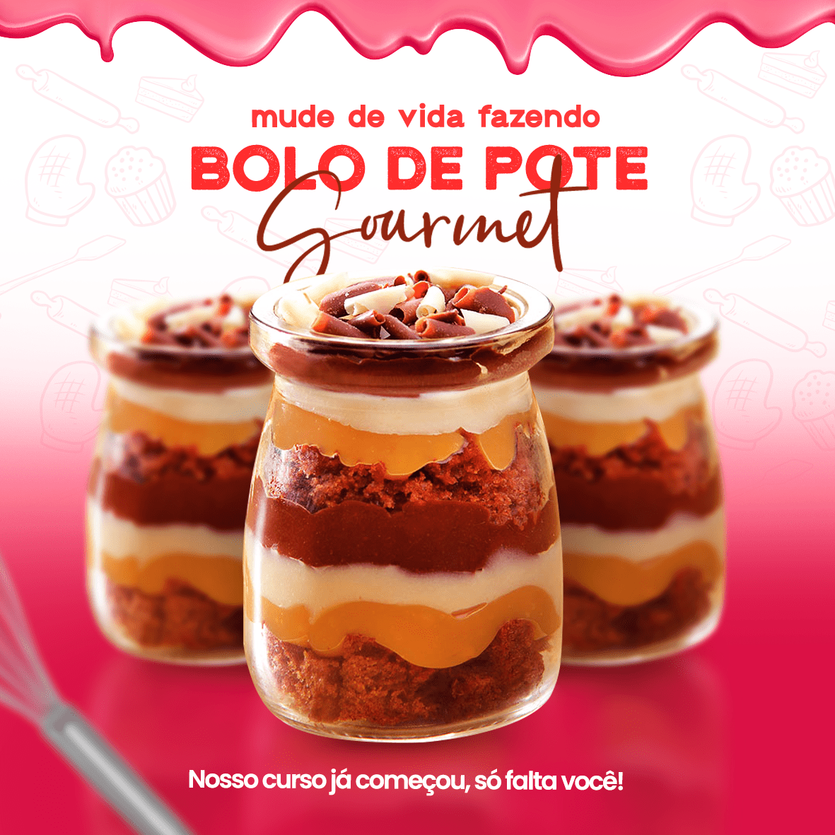 bolo no pote, bolo no pote gourmet